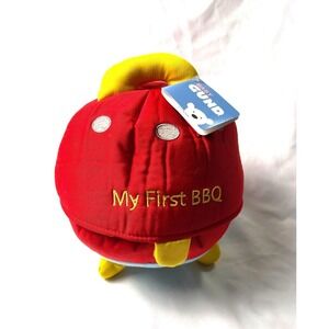 Baby Gund My First BBQ Playset Plush W/Accessories Red Yellow 8"x9" Age 0+ READ:
